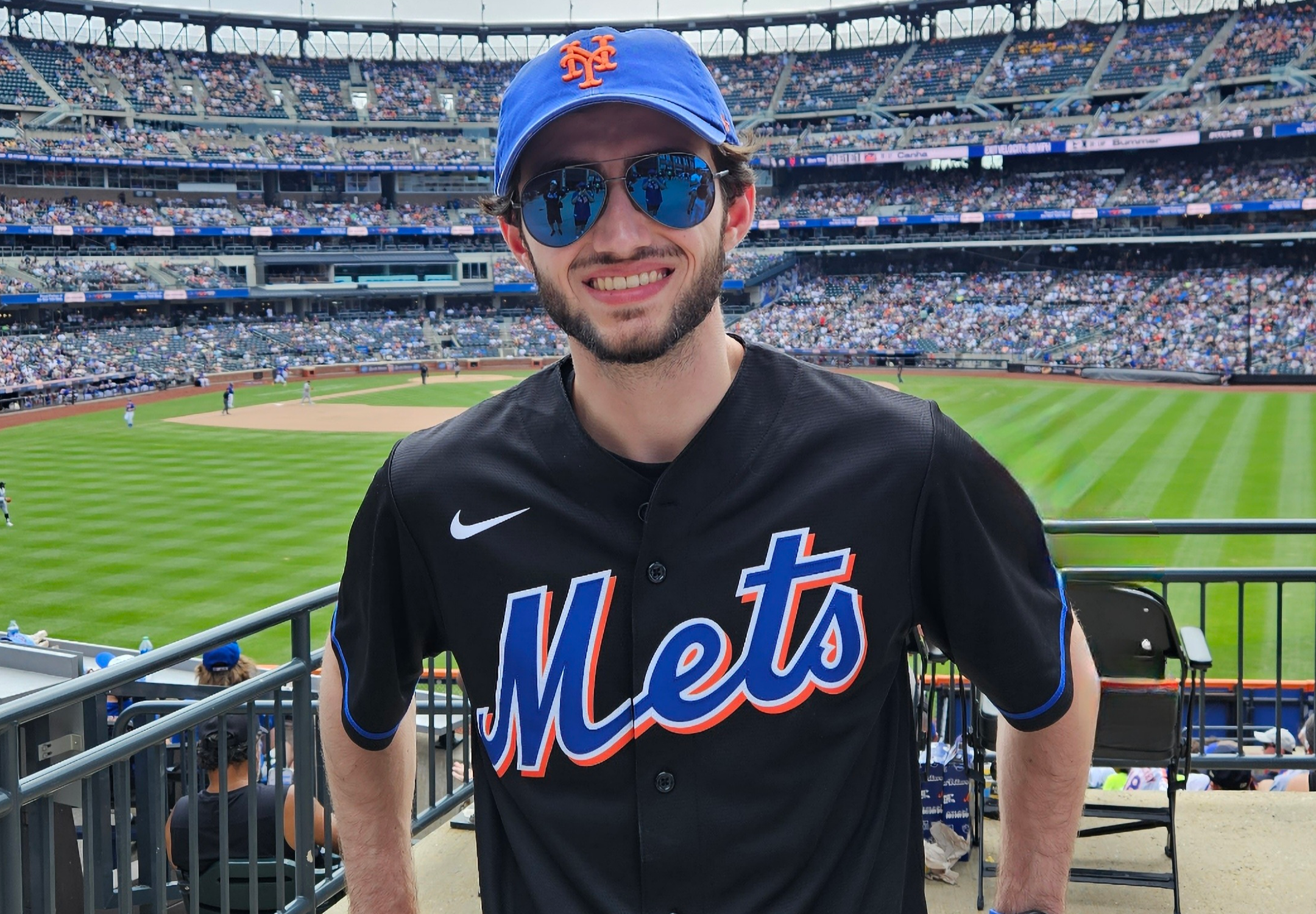 Eric at a New York Mets game